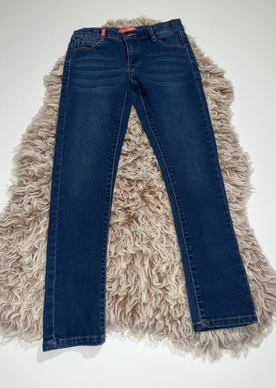 Hailey made with love girls adjustable waist blue jeans